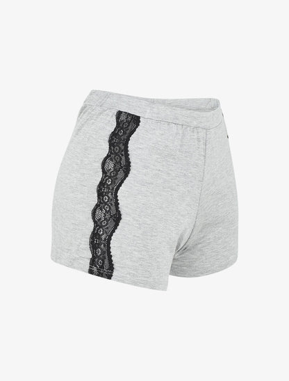 Ensemble pyjama en dentelle - Gris clair - 5
