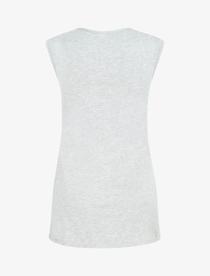 Robe pyjama unie - Gris - 2
