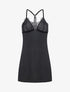 Robe nuisette dos nageur et dentelle - Noir - 4