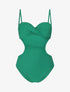Trikini uni torsadé - Vert - 1