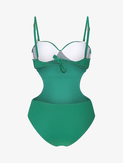 Trikini uni torsadé - Vert - 2