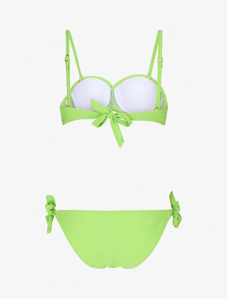 Maillot de bain 2 pièces torsadé - Vert pomme - 2