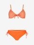 Bikini à imprimé graphique - Orange - 1