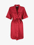 Kimono satiné manches courtes - Bordeaux - 1