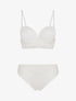 Ensemble soutien-gorge et culotte en dentelle - Blanc - 1