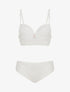 Ensemble soutien-gorge et culotte et bijoux strassé - Blanc - 3