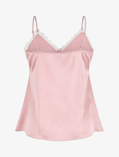 Ensemble caraco et short de pyjama satiné - Rose - 2
