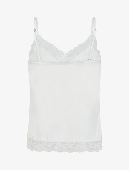 Ensemble caraco et short de pyjama à dentelle - Blanc - 2