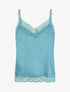 Ensemble caraco et short de pyjama à dentelle - Bleu - 1