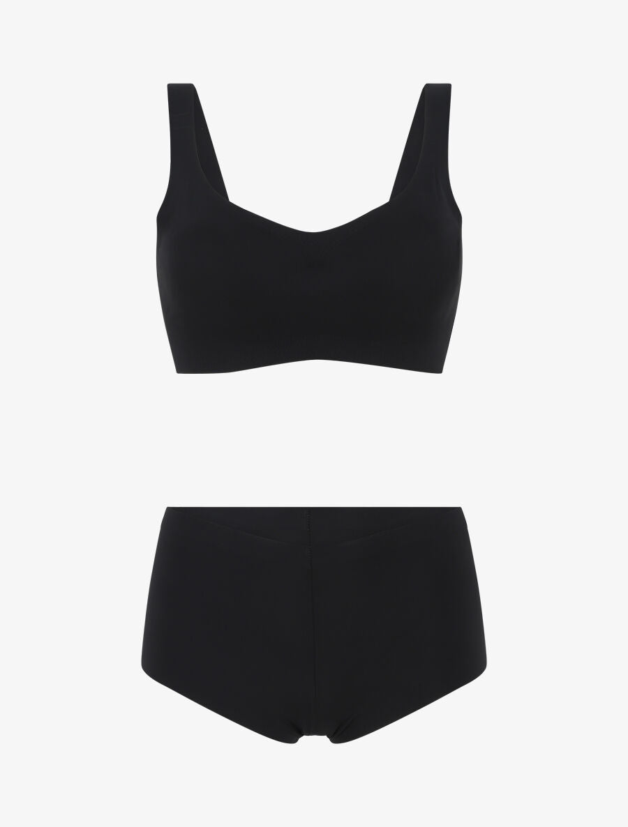 Ensemble brassière et shorty invisibles - Noir - 1