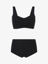 Ensemble brassière et shorty invisibles - Noir - 1